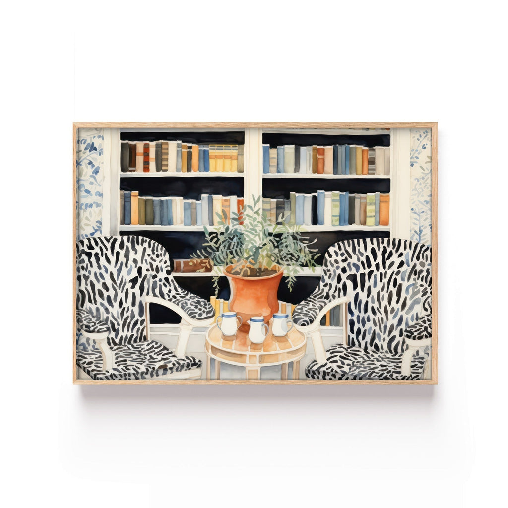 Biblioteca Salvaje cuadro decorativo para sala moderna | arte para hogar | Studio MagArt