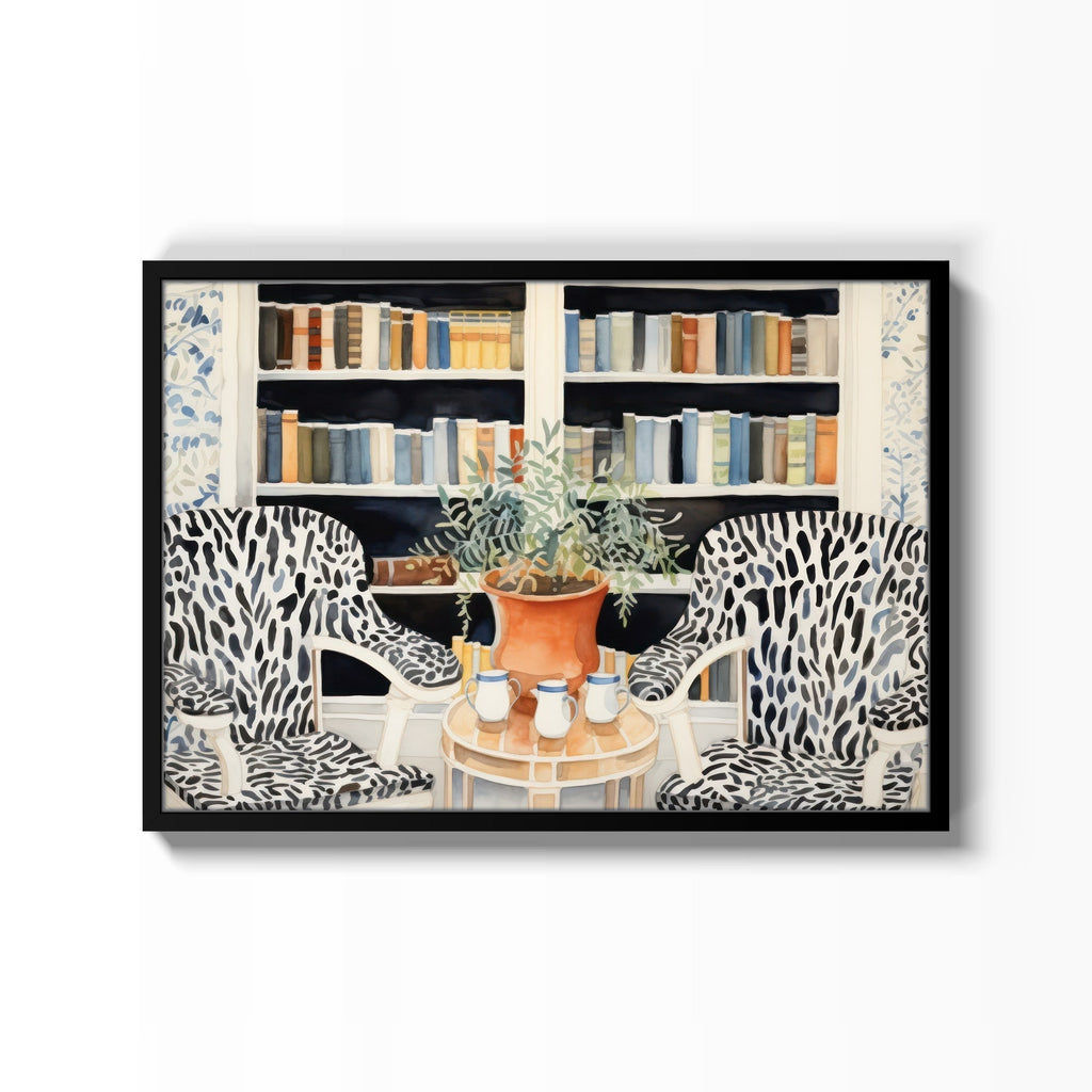 Biblioteca Salvaje cuadro decorativo para sala moderna | arte para hogar | Studio MagArt