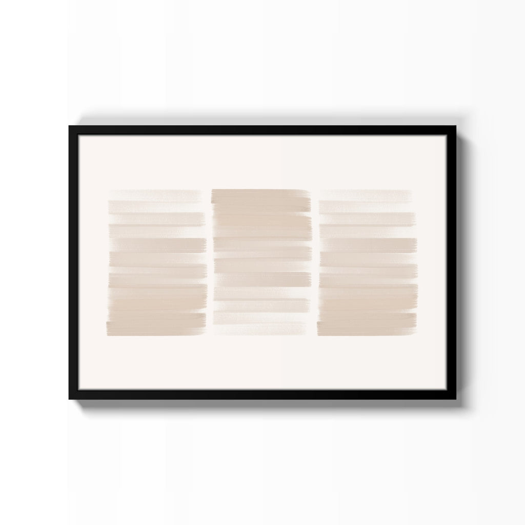 Bloques de Arena – cuadro decorativo con marco negro | Studio MagArt