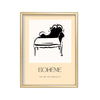 Bohème Diván – cuadro decorativo con marco dorado | Studio MagArt