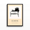 Bohème Diván – cuadro decorativo con marco negro | Studio MagArt