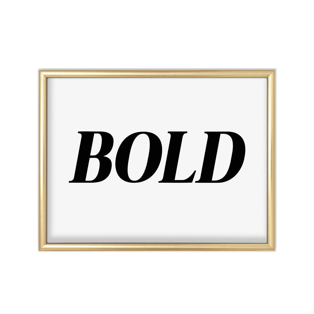 Bold – cuadro decorativo con marco dorado | Studio MagArt
