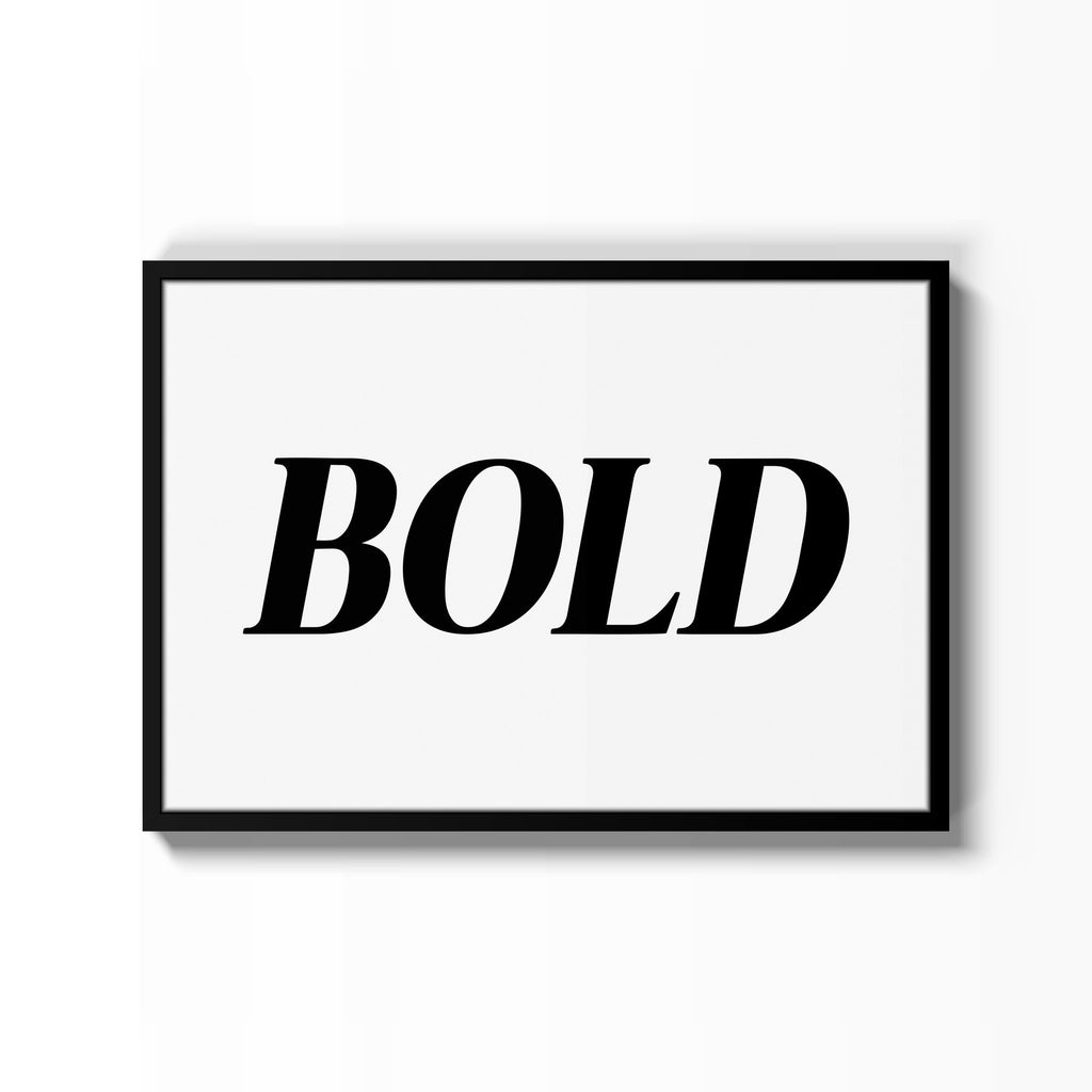 Bold – cuadro decorativo con marco negro | Studio MagArt