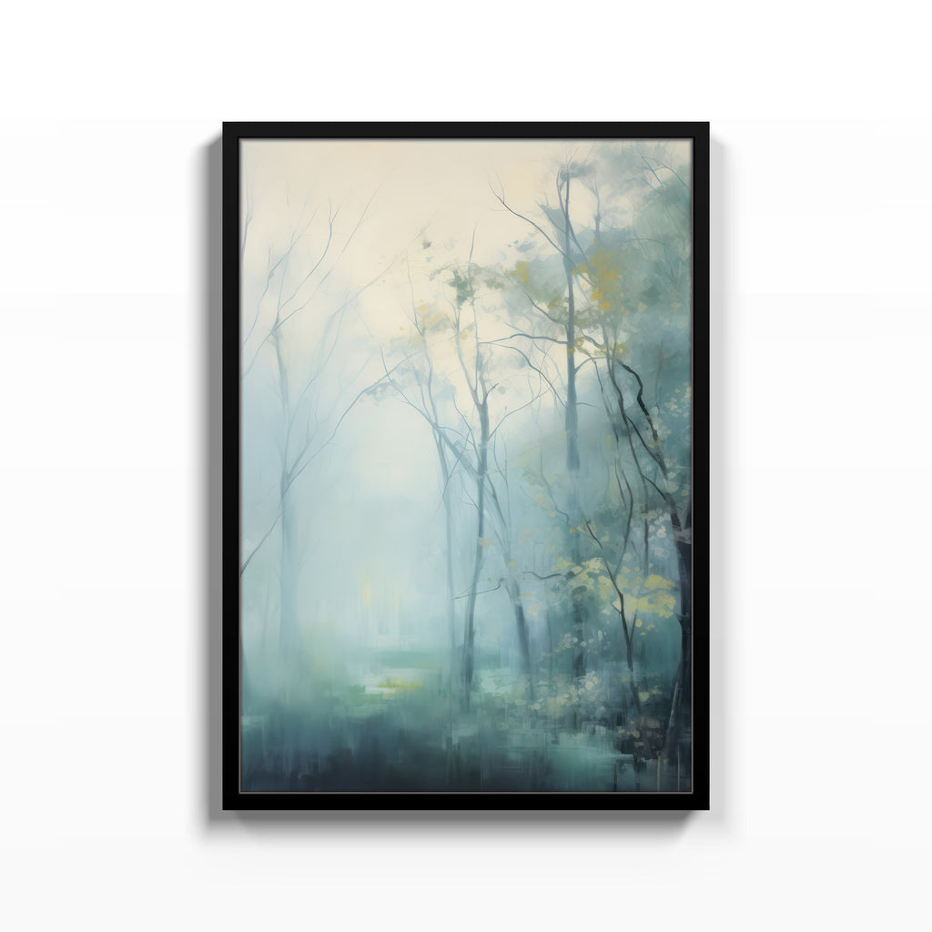 Bosque Brumoso – cuadro decorativo con marco negro | Studio MagArt