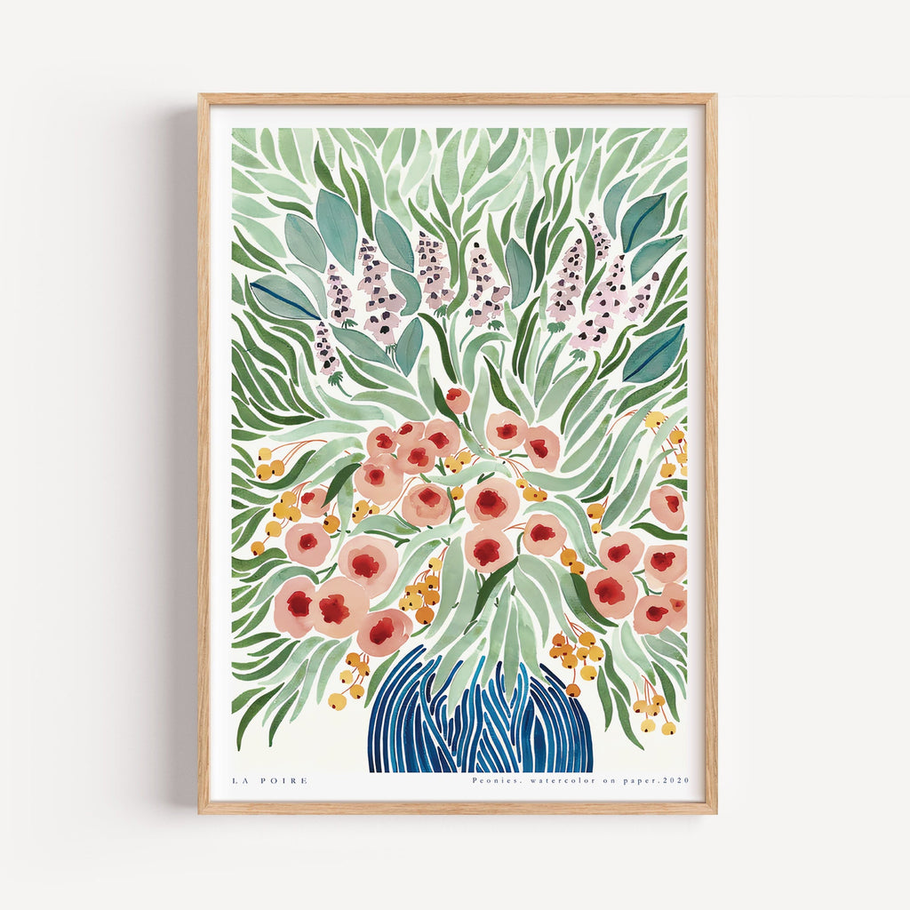 Botánica Poire I cuadro decorativo para sala moderna | arte para hogar | Studio MagArt