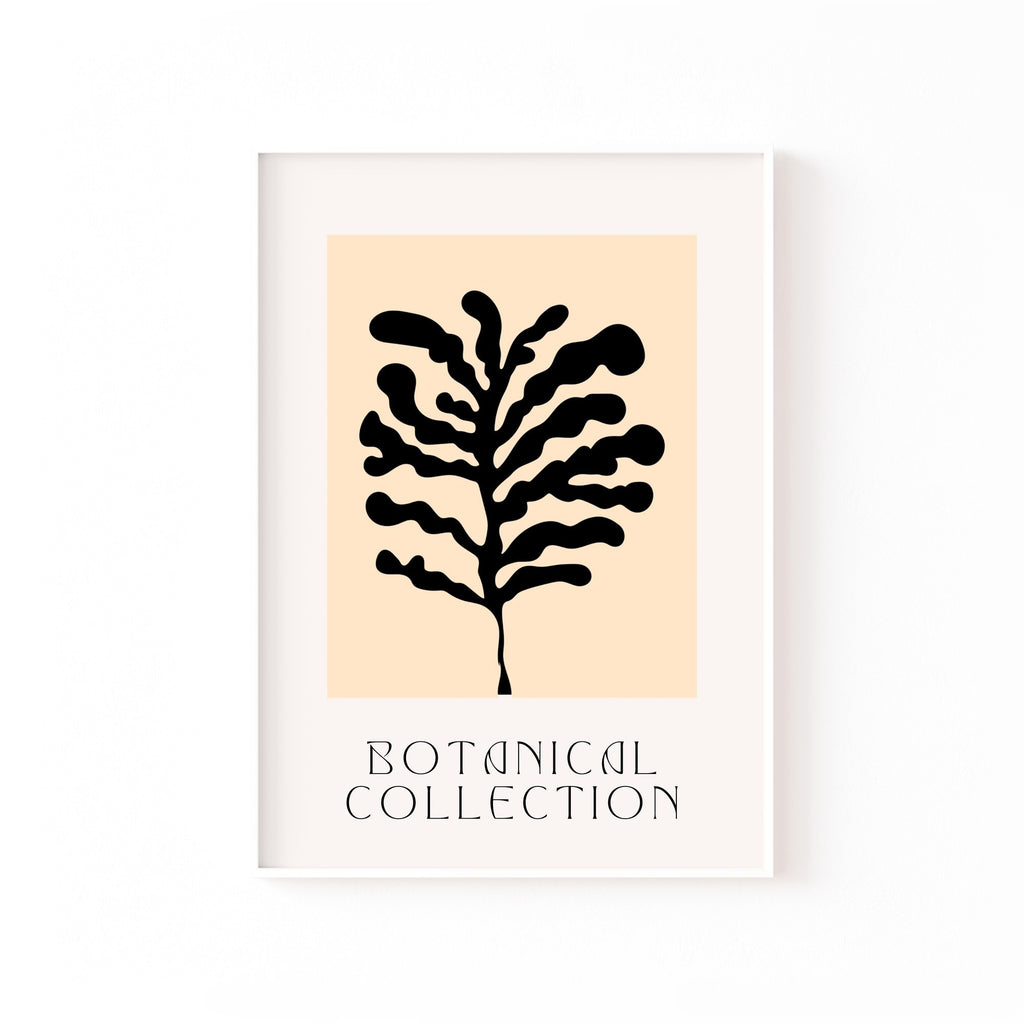Botanical Collection Coral – cuadro decorativo con marco blanco | Studio MagArt