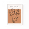 Botanical Terracota – cuadro decorativo con marco blanco | Studio MagArt