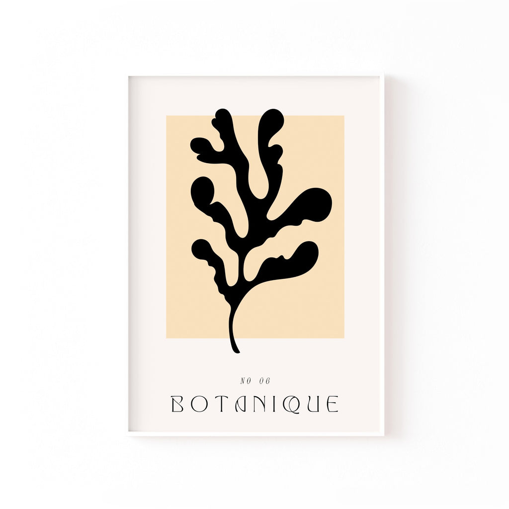 Botanique Coral – cuadro decorativo con marco blanco | Studio MagArt
