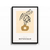 Botanique Monstera – cuadro decorativo con marco negro | Studio MagArt