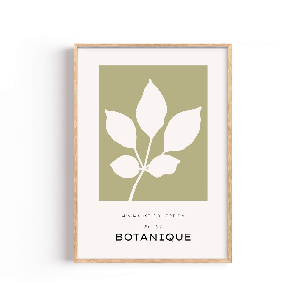 Botanique Olivo – cuadro decorativo con marco natural | Studio MagArt