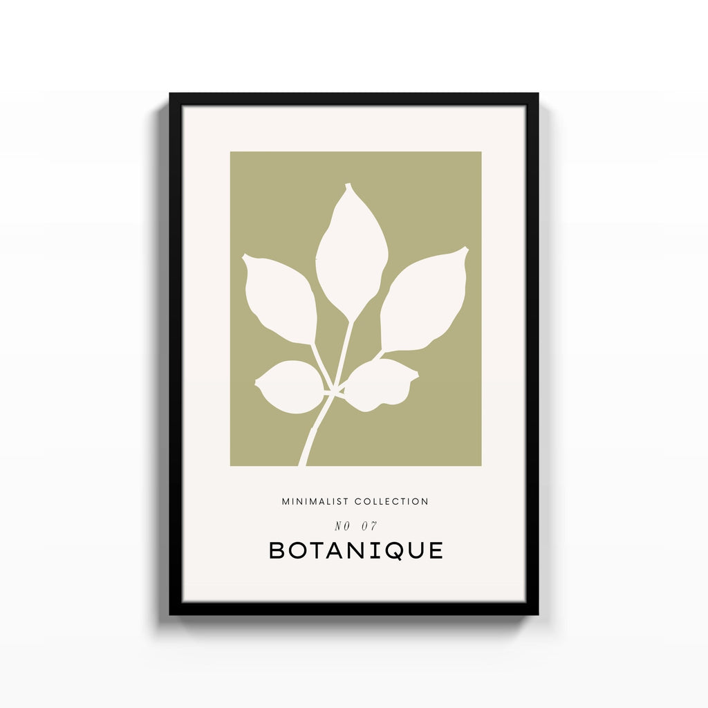Botanique Olivo – cuadro decorativo con marco negro | Studio MagArt