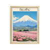 Breathe · Monte Fuji – cuadro decorativo con marco dorado | Studio MagArt