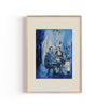 Café en Azul cuadro decorativo para sala moderna | arte para hogar | Studio MagArt