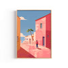 Calle Rosa – cuadro decorativo con marco natural | Studio MagArt
