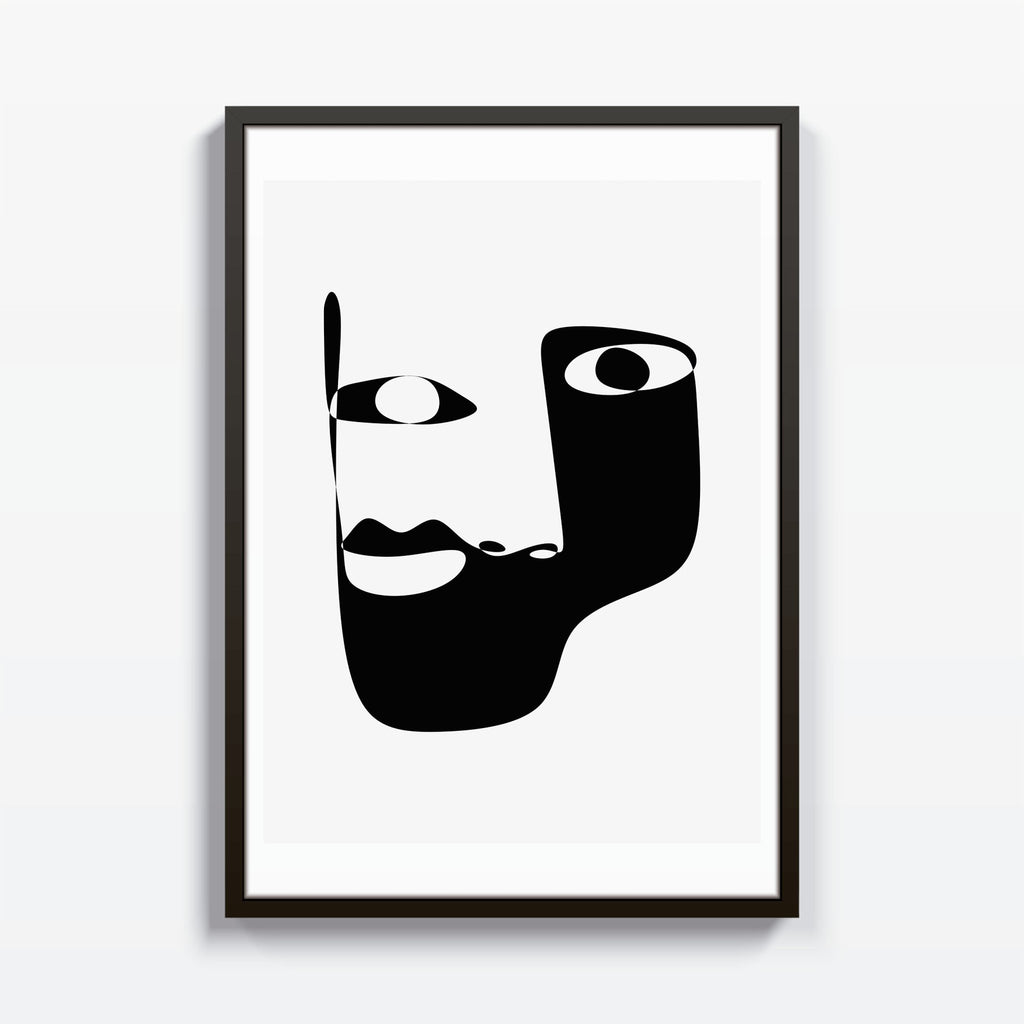 Cara Abstracta cuadro decorativo para sala moderna | arte para hogar | Studio MagArt