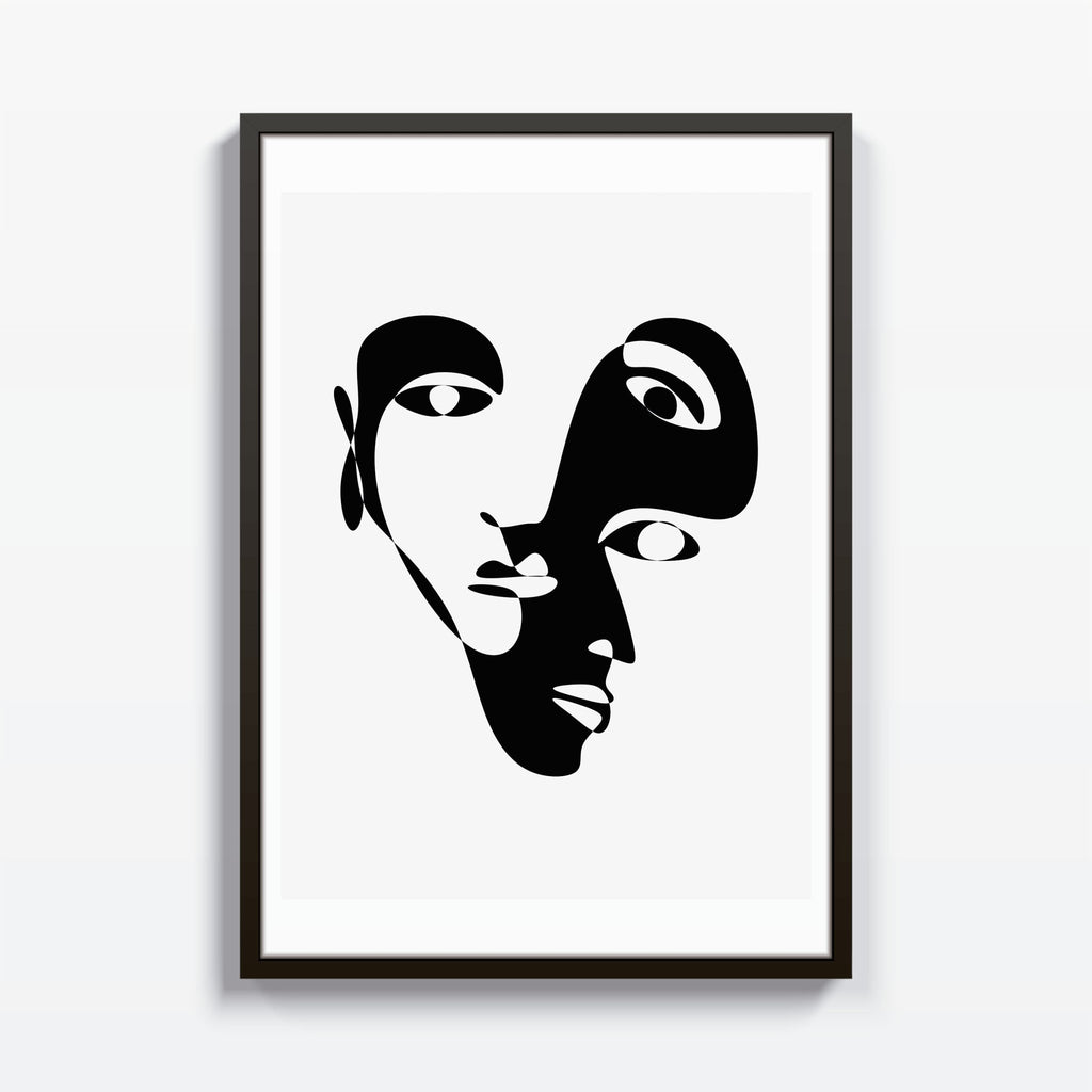 Cara Abstracta cuadro decorativo para sala moderna | arte para hogar | Studio MagArt