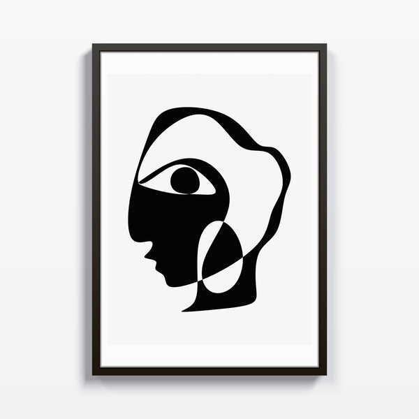 Cara Abstracta cuadro decorativo para sala moderna | arte para hogar | Studio MagArt