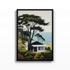 Casa en la Costa – cuadro decorativo con marco negro | Studio MagArt