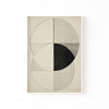 Círculos Bauhaus – cuadro decorativo con marco blanco | Studio MagArt