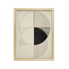 Círculos Bauhaus – cuadro decorativo con marco dorado | Studio MagArt