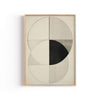 Círculos Bauhaus – cuadro decorativo con marco natural | Studio MagArt