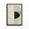 Círculos Bauhaus – cuadro decorativo con marco negro | Studio MagArt