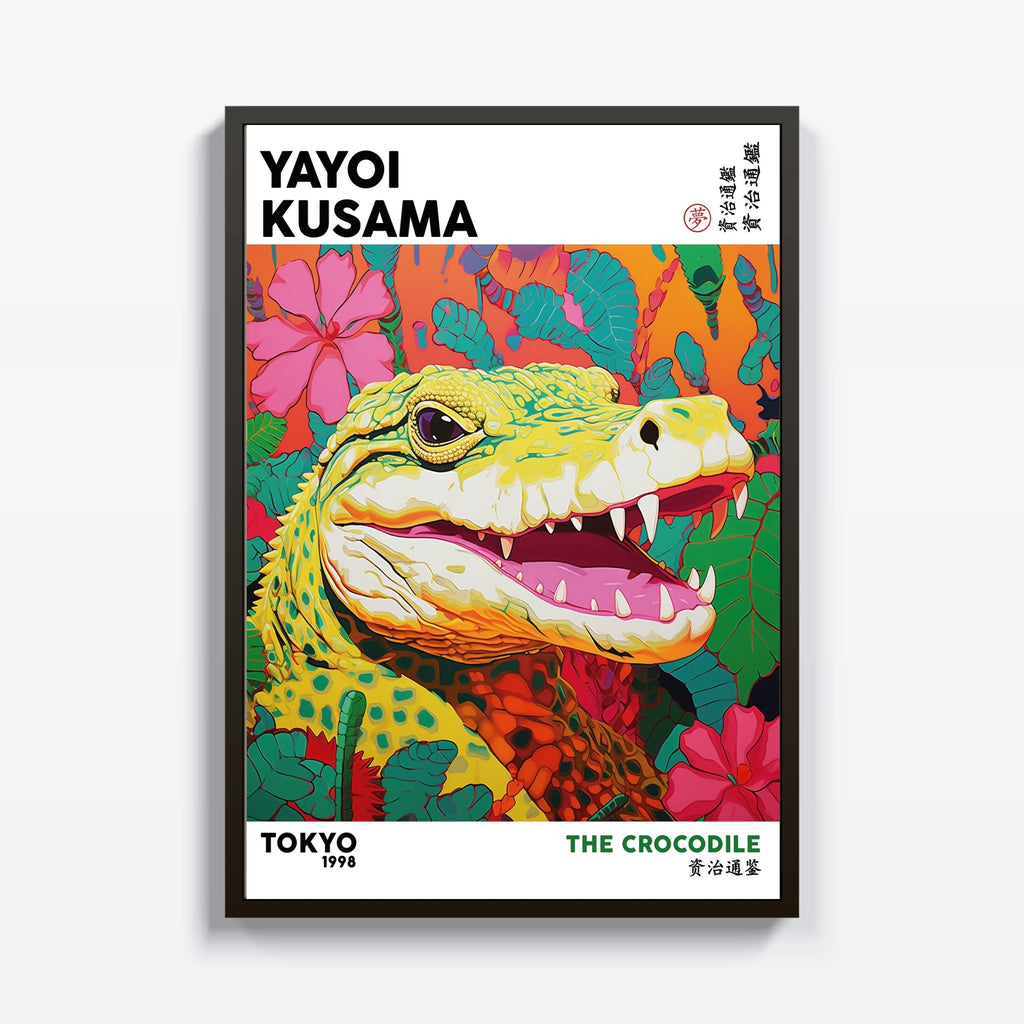Cocodrile Yayoi Kusama cuadro decorativo para sala moderna | arte para hogar | Studio MagArt