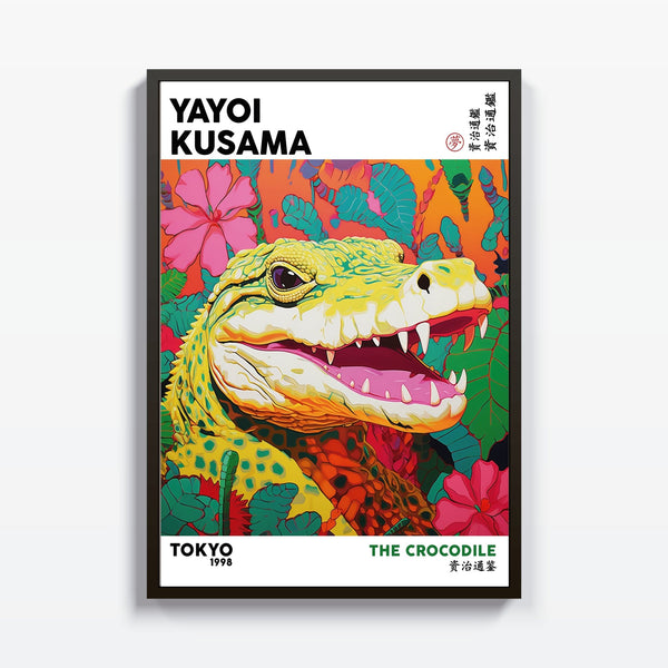 Cocodrile Yayoi Kusama cuadro decorativo para sala moderna | arte para hogar | Studio MagArt
