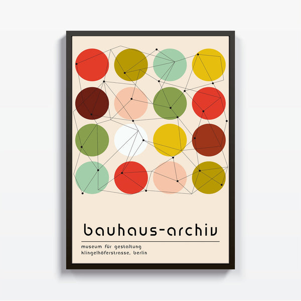 Conexiones Bauhaus cuadro decorativo para sala moderna | arte para hogar | Studio MagArt