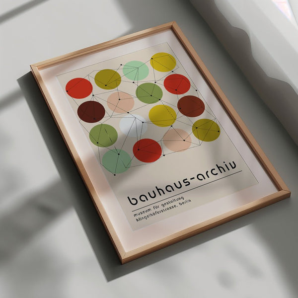 Conexiones Bauhaus cuadro decorativo para sala moderna | arte para hogar | Studio MagArt