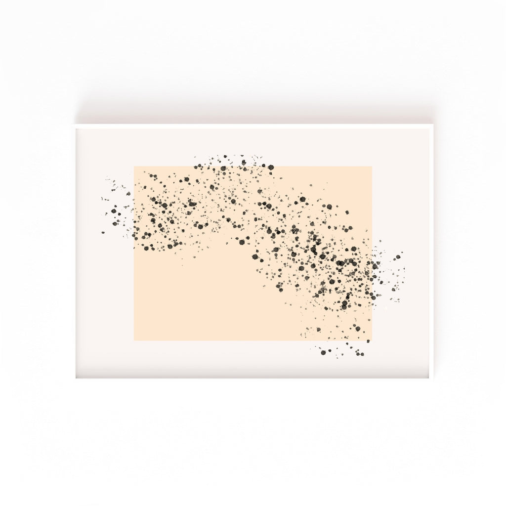 Constelación de Tinta – cuadro decorativo con marco blanco | Studio MagArt