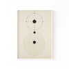 Constelación Minimal – cuadro decorativo con marco blanco | Studio MagArt