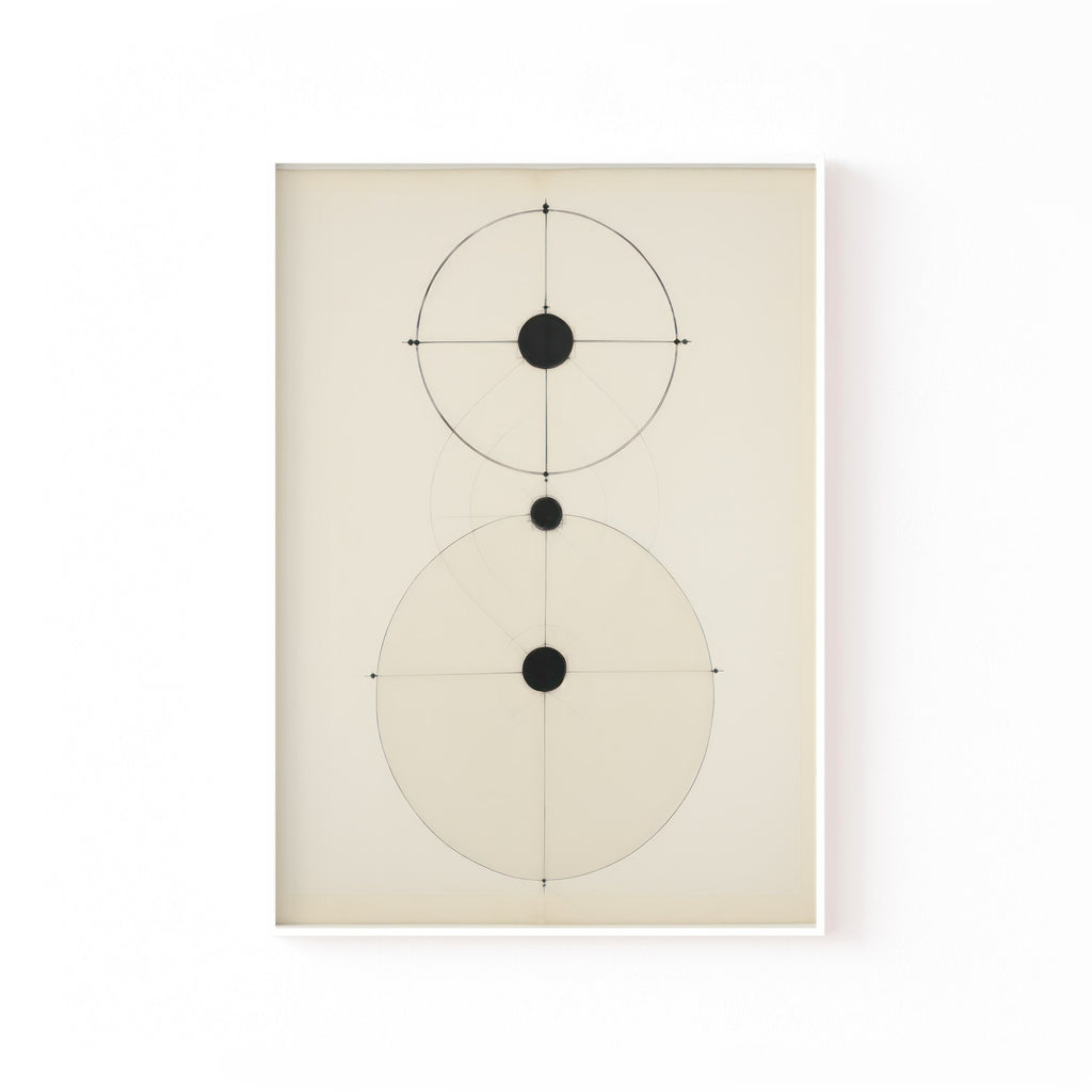 Constelación Minimal – cuadro decorativo con marco blanco | Studio MagArt