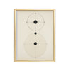 Constelación Minimal – cuadro decorativo con marco dorado | Studio MagArt