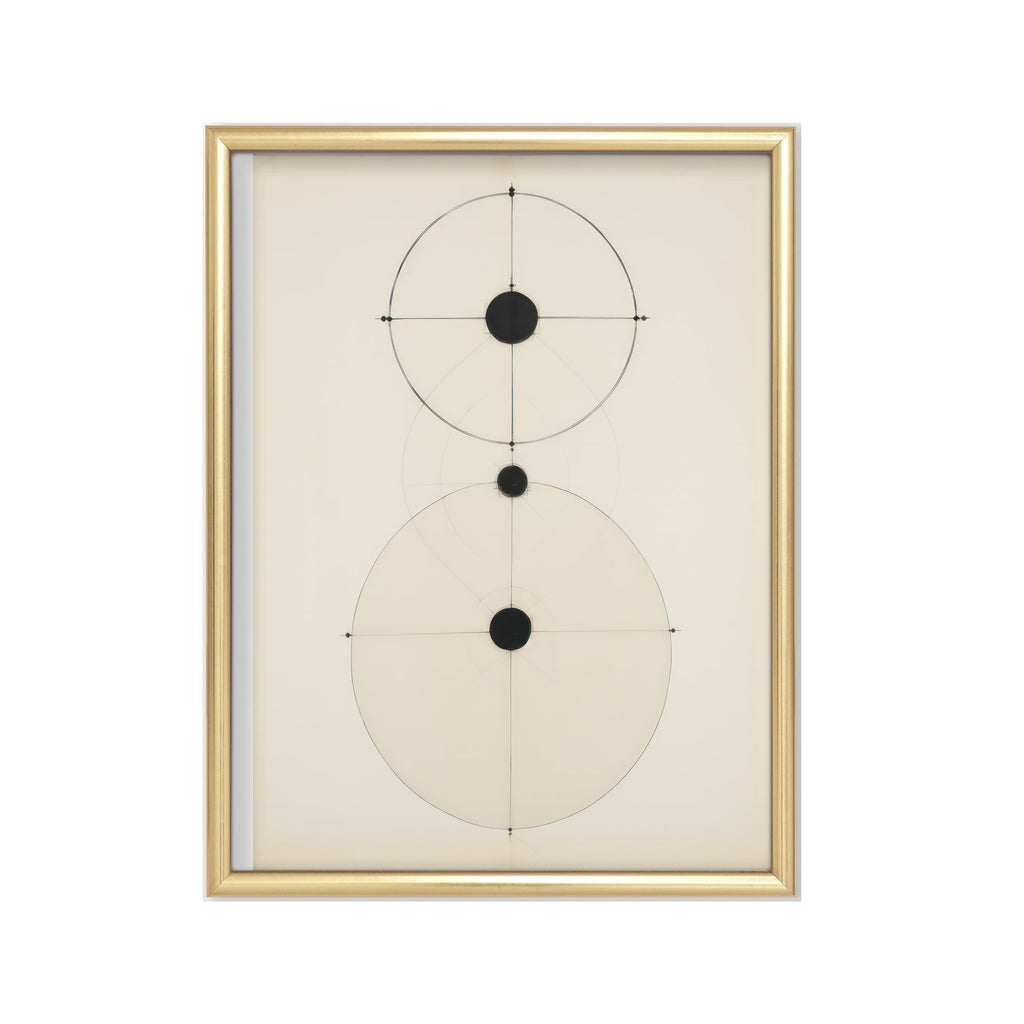 Constelación Minimal – cuadro decorativo con marco dorado | Studio MagArt
