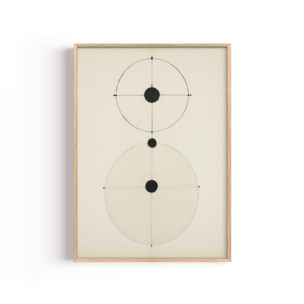 Constelación Minimal – cuadro decorativo con marco natural | Studio MagArt