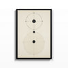 Constelación Minimal – cuadro decorativo con marco negro | Studio MagArt