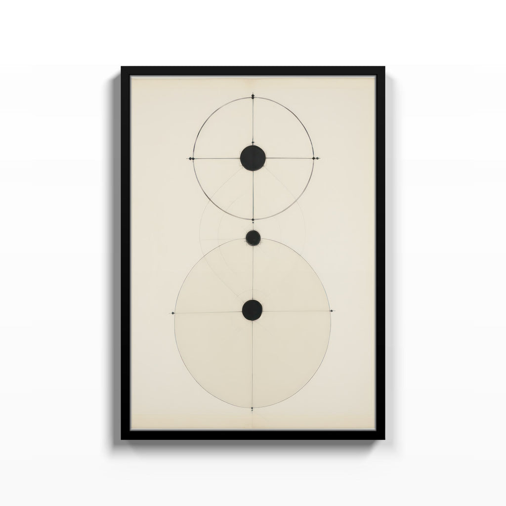 Constelación Minimal – cuadro decorativo con marco negro | Studio MagArt