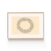 Corona de Hojas – cuadro decorativo con marco natural | Studio MagArt