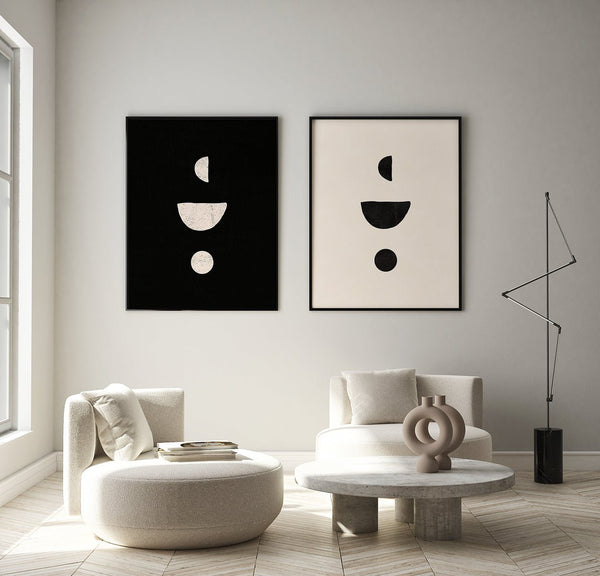 Cream Minimalist cuadro decorativo para sala moderna | arte para hogar | Studio MagArt