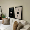 Cream Minimalist Black cuadro decorativo para sala moderna | arte para hogar | Studio MagArt