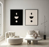 Cream Minimalist Black cuadro decorativo para sala moderna | arte para hogar | Studio MagArt
