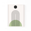 Cúpula Verde – cuadro decorativo con marco blanco | Studio MagArt
