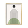 Cúpula Verde – cuadro decorativo con marco dorado | Studio MagArt