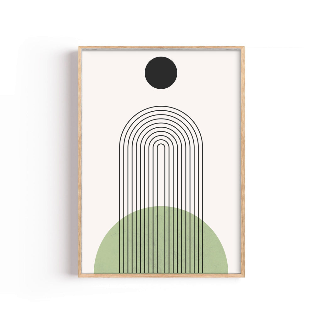 Cúpula Verde – cuadro decorativo con marco natural | Studio MagArt