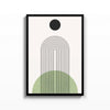 Cúpula Verde – cuadro decorativo con marco negro | Studio MagArt