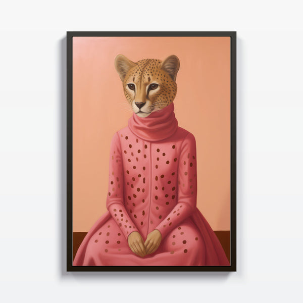 Dama en Reflexión Rosa cuadro decorativo moderno para hogar | Studio MagArt