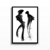 Danza en Tinta II – cuadro decorativo con marco negro | Studio MagArt