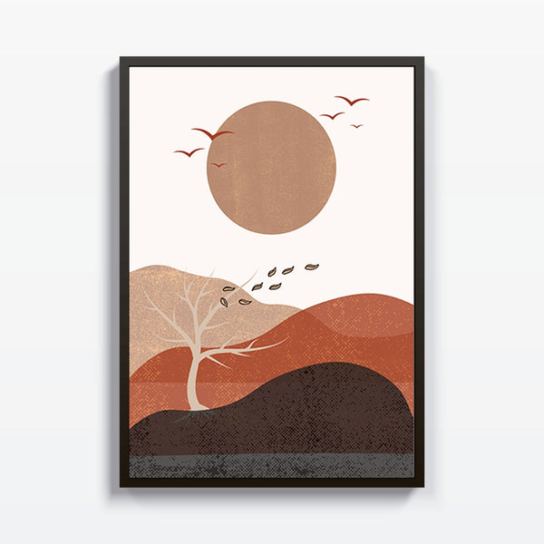 Desierto Atardecer cuadro decorativo para sala moderna | arte para hogar | Studio MagArt