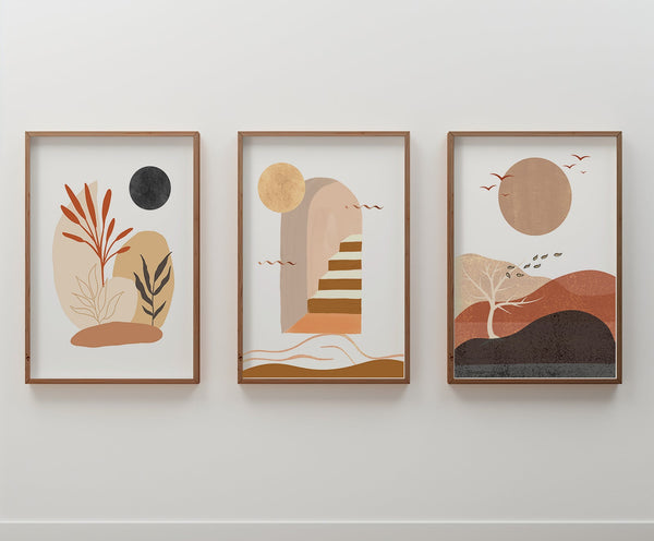 Desierto Atardecer cuadro decorativo para sala moderna | arte para hogar | Studio MagArt